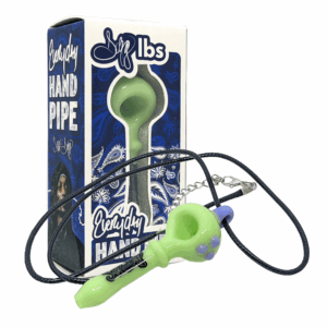 DOGG LBS GLASS HANDPIPE NECKLACE SPOON 4"