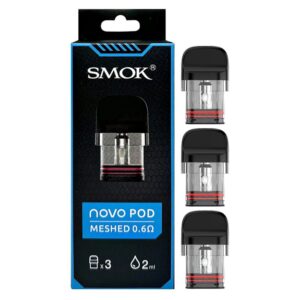 SMOK NOVO POD MESH 0.6 3POD 2ML TRANSPARENT BLACK