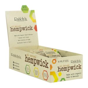 RANDY'S HEMP WICK 4FT 40PK