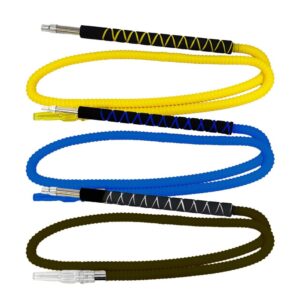 AADHI HOOKAH HOSE ALUMINIUM HANDLE WRAPED W ZIGZAG FOAM 71" H3