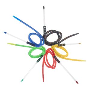 AADHI HOOKAH PLASTIC HOSE W GLASS & FOAM PIPE H7 71"