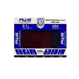 AWS SCALE CUBE W LED 1000G*0.01G RED CUBE-1KG