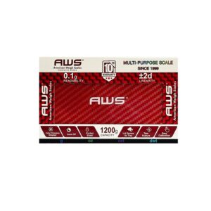AWS SINATURE SERIES SCALE 1200*0.01G RED AWS-1200-CF