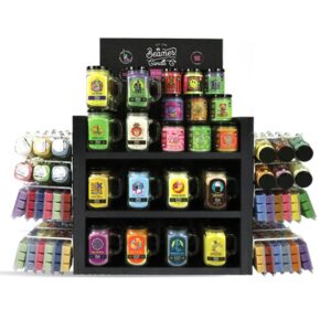 BEAMER CANDLE SMALL WOODEN DISPLAY