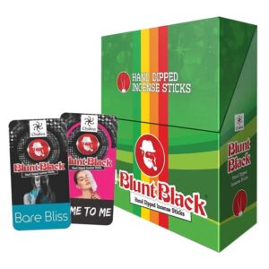 BLUNT BLACK HAND DIPPED INCENSE STICKS 12/72PK