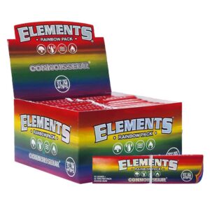 ELEMENTS RAINBOW KING SIZE SLIM ROLLING PAPER 32/50PK