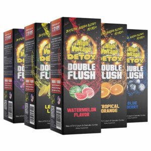 HIGH VOLTAGE DETOX DOUBLE FLUSH 16OZ LIQUID & CAPSULES COMBO