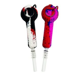 IDGAF SILICONE HANDPIPE W NECTAR COLLECTOR SHP1008