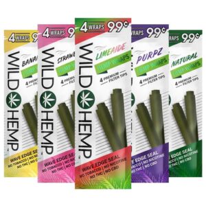 WILD HEMP WRAPS 20PK/4CT