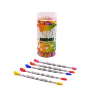 METAL DABBER W/ COLOR SILICONE TIPS SILVERSDAB